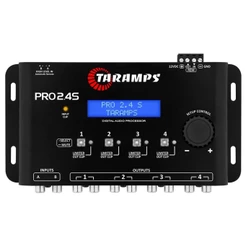 Processador de Audio Taramps Pro 2.4s Equalizador Crossover Limiter 4 canais Pro2.4