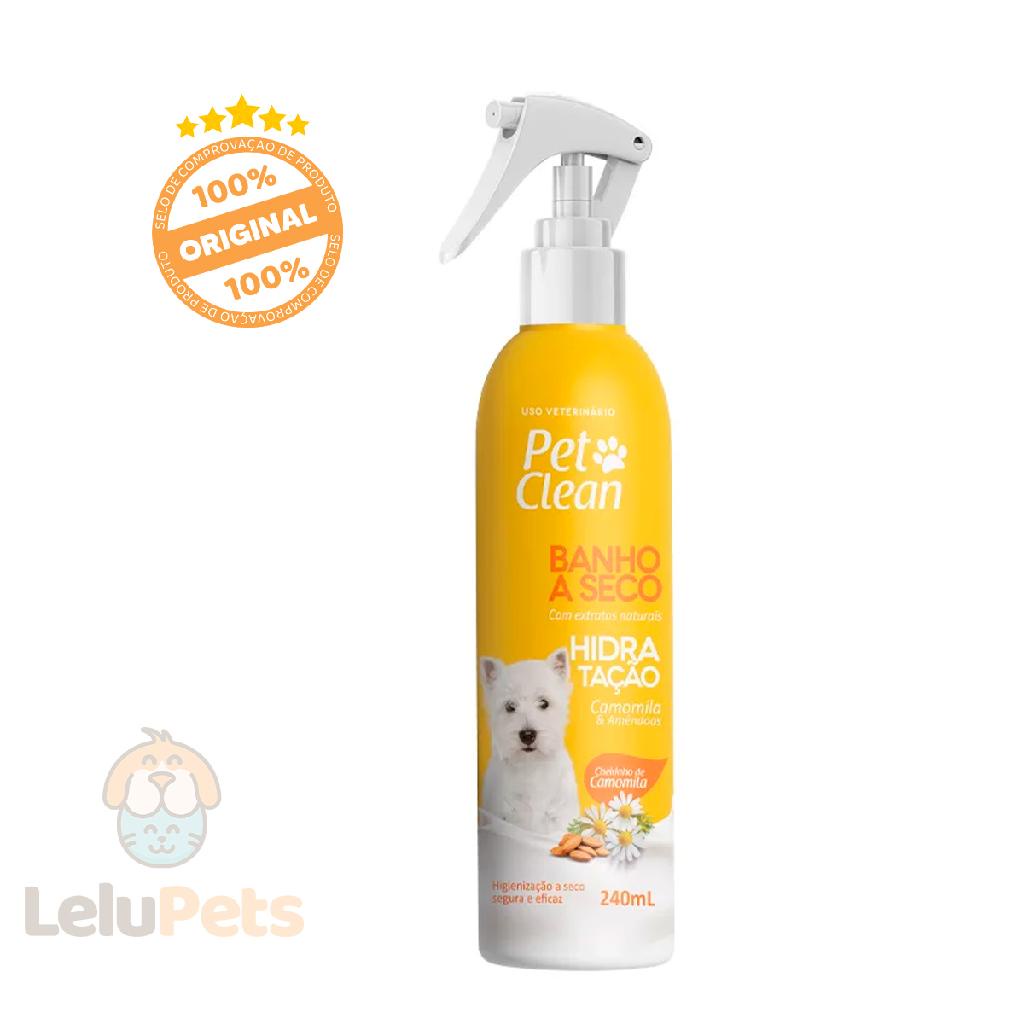 Banho a Seco Hidratação Pet Clean Para Cães e Gatos 240 ml em Oferta na Shopee