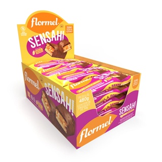 Chocolate Amendoim com Caramelo Flormel Sensah 16UND 30g em Oferta na Shopee