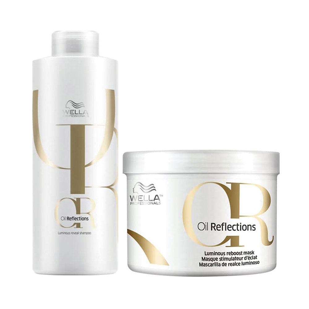 Kit Wella Oil Reflections Profissional - Shampoo e Máscara em Oferta na Shopee