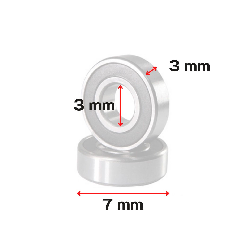 Rolamento Para Carretilha de Pesca E Molinete - 3x7x3 Mm
