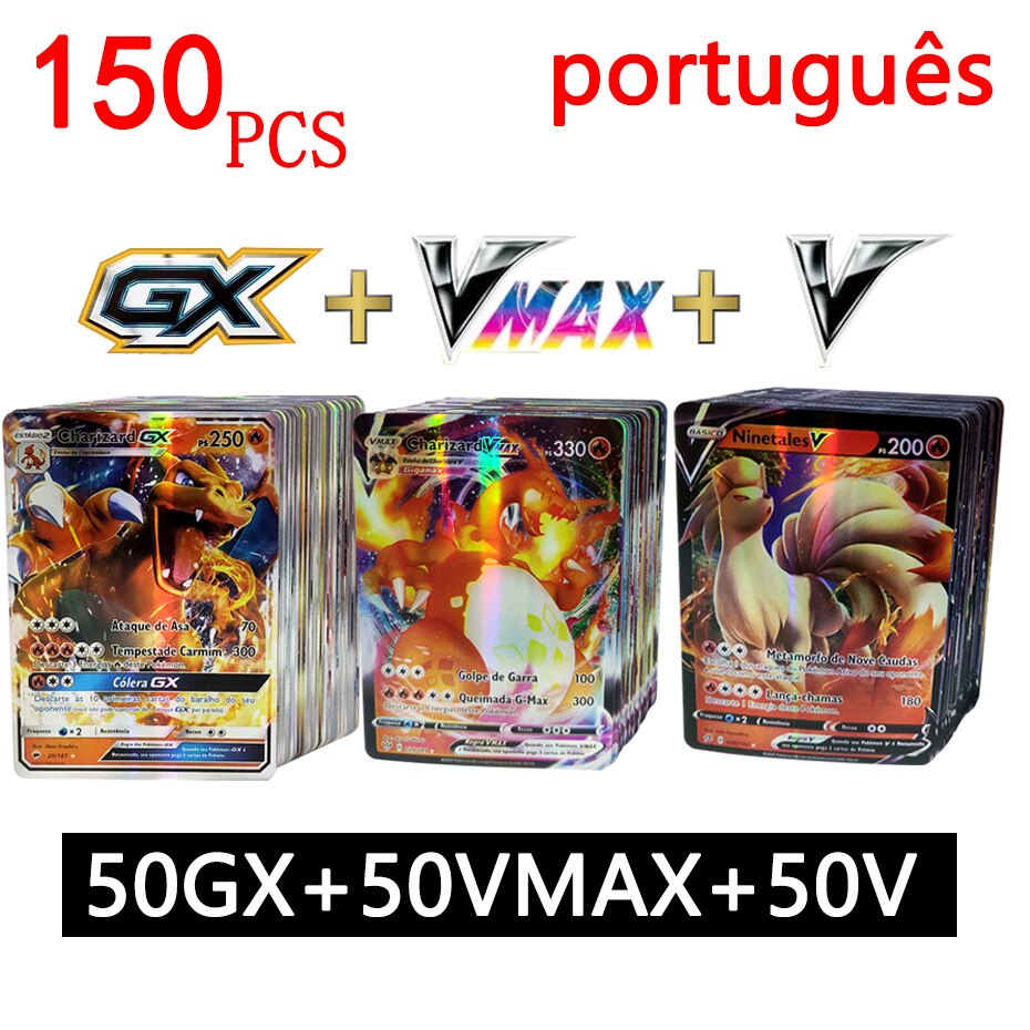 Lote 30 Cartas Pokémon Gx Em Português Cartas Brilhantes Sem