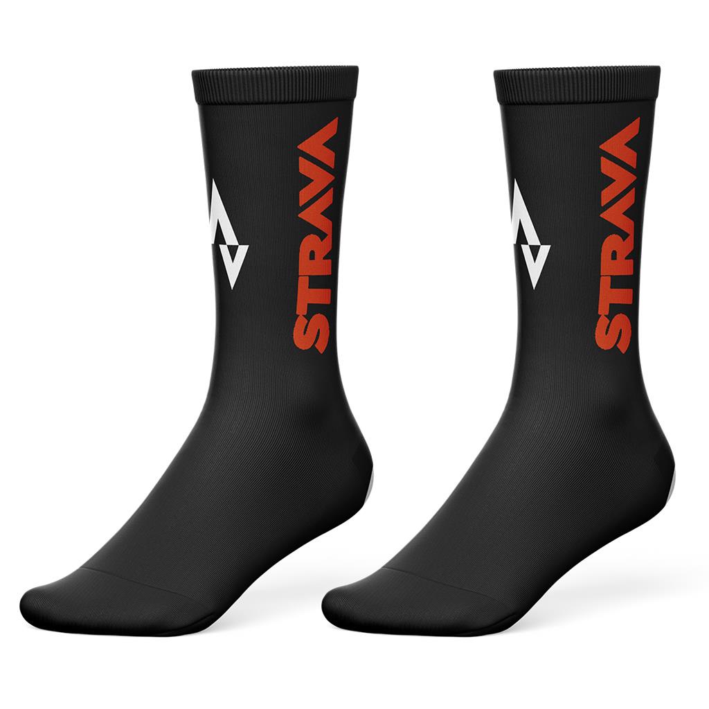 Meia Ciclismo Mountain Bike Cano Longo Strava