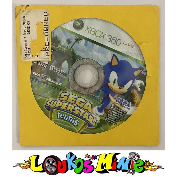 Jogo p/ XBOX 360 Live Sega Superstars Tennis Mídia Física