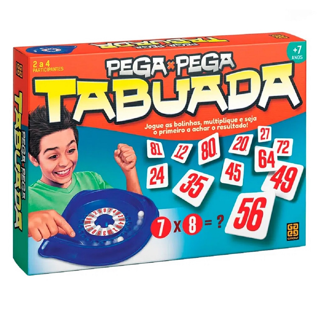 Pega Pega Tabuada 01467 - Grow em Oferta na Shopee