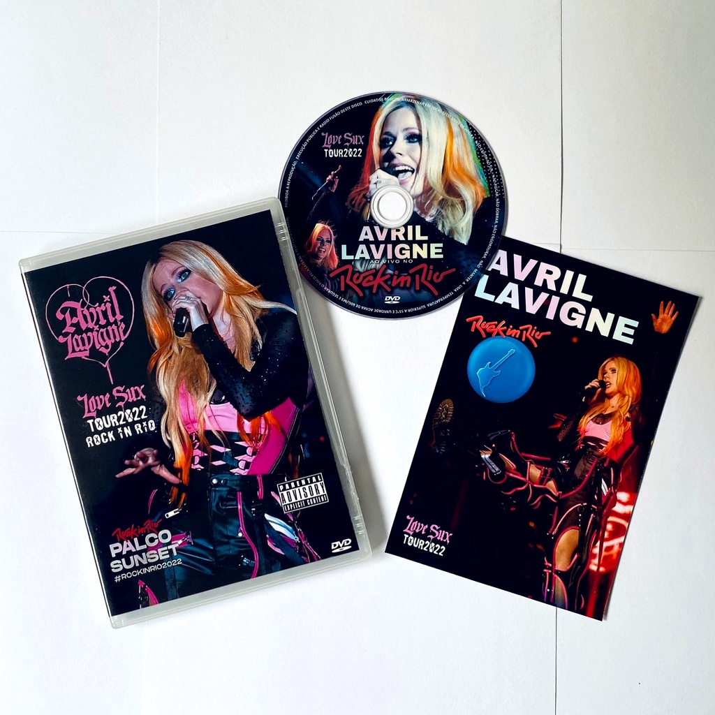 Dvd Avril Lavigne Rock In Rio 2022 Love Sux Tour Shopee Brasil 