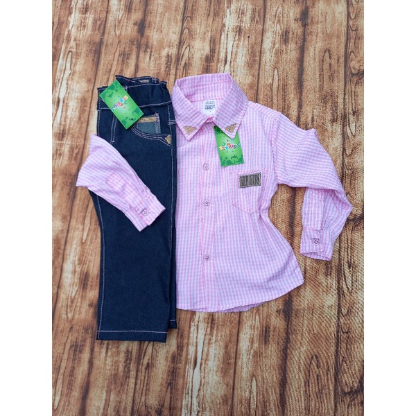 conjunto country feminino infantil | Shopee Brasil