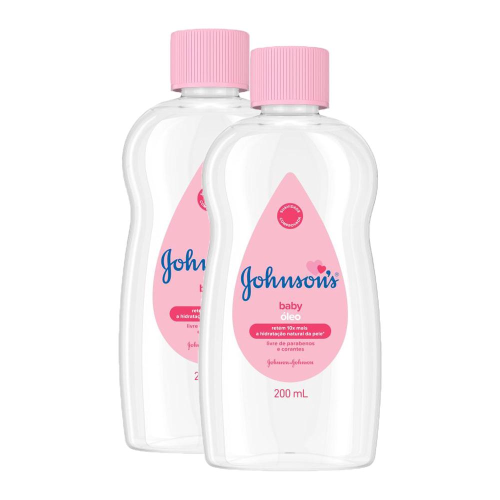 Kit com 2 Óleos Johnson's Puro 200mL - Mom & Baby