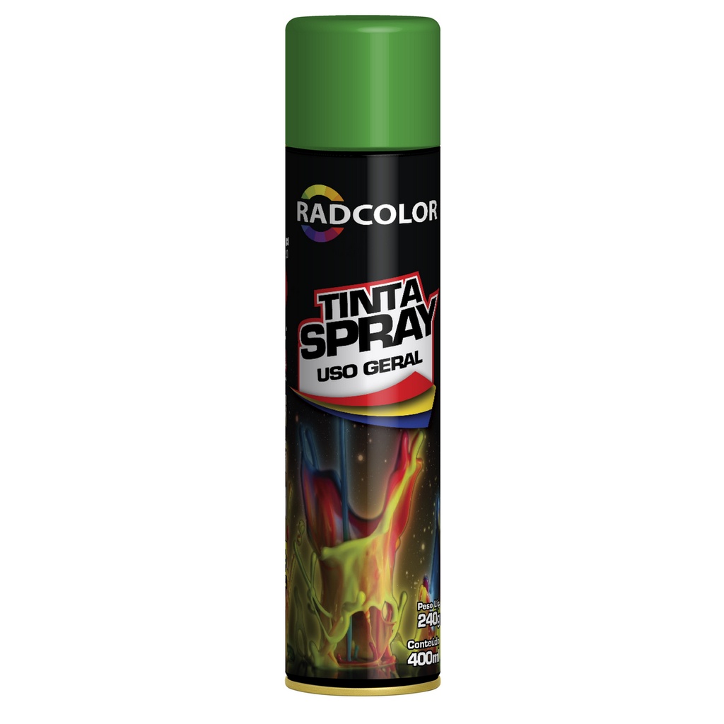 Tinta Spray - Verde Folha Escuro - Uso Geral (400 ml) Radnaq em Oferta na Shopee