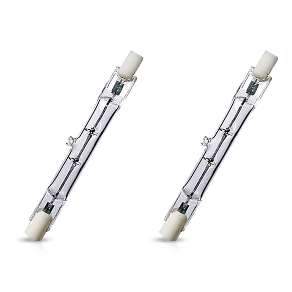 Kit 2 Lampadas Halogena Palito 150W 220V R7S Luz Amarela em Oferta na Shopee