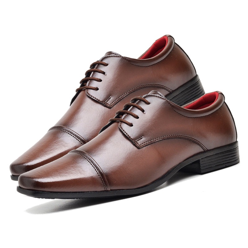 Detalhes do Sapato Social Dubuy Masculino Marrom Cadarço 807FG