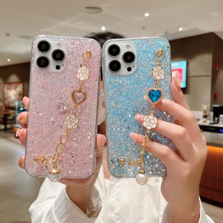 Capa Glitter Samsung Galaxy A24 A54 A34 A14 A13 A23 S23 Plus Ultra Love Gem Flower Silicone Traseira