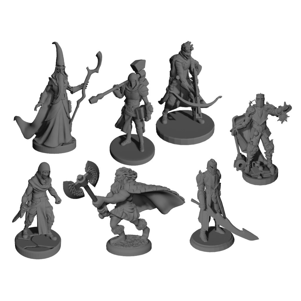 Reaper Miniatures 77546 – Due Miniature Barbariche In Scala Eroica 25 Mm, Non Dipinte, Per Giochi Di Ruolo D&D