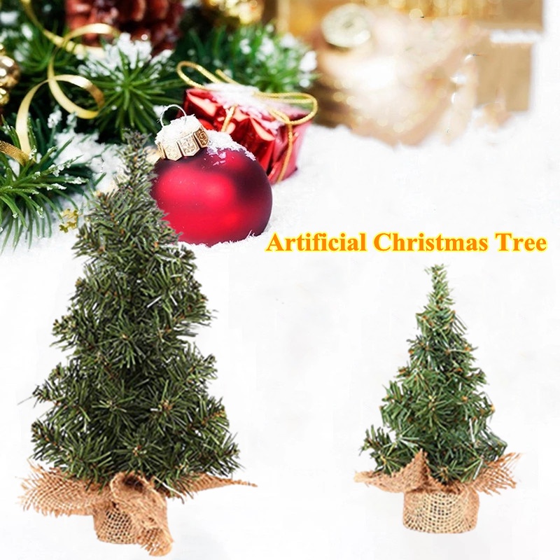 20/30 CM Mini Árvores De Natal Criativas Plantas Artificiais Ornamento  Pequena Árvore De Pinheiro Xmas Home Decoração Mesa Artesanato Kids |  Shopee Brasil
