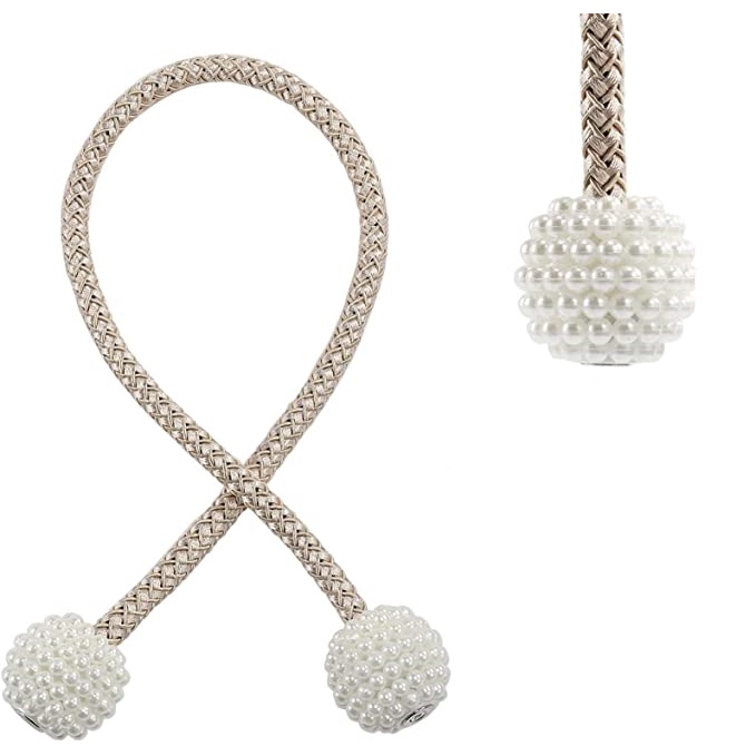 2 Pcs Prendedor De Cortina,Ímã Moderno Minimalista Cortina Fivela Clipe Cinta Moldura Laço Para Cortina