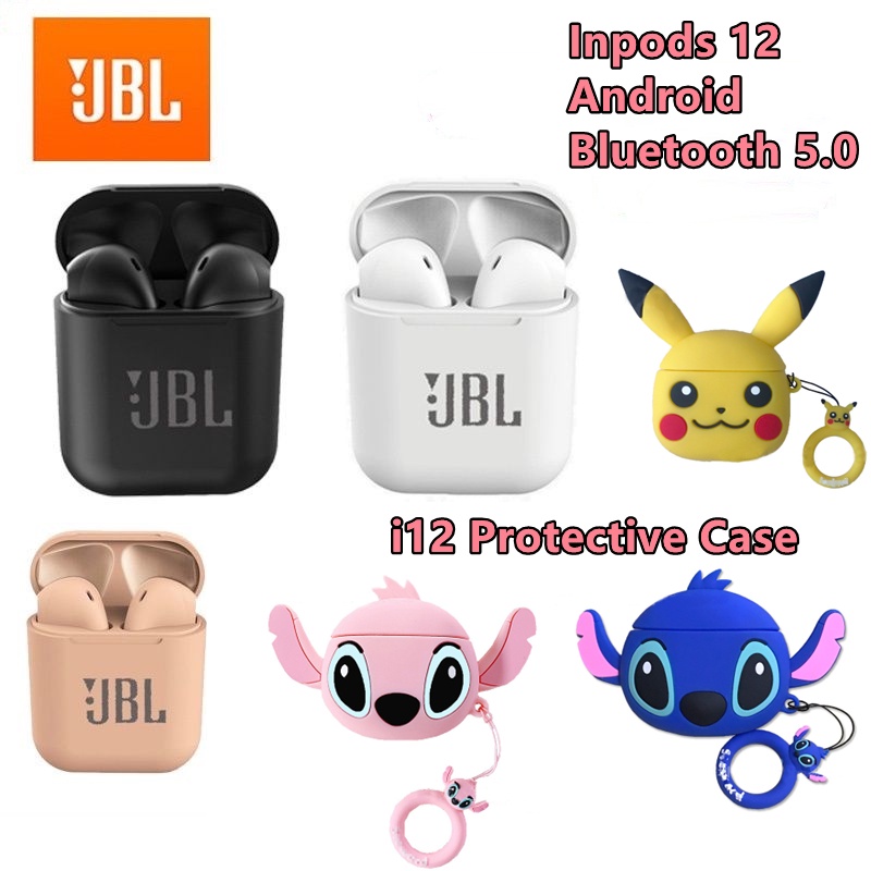 Fone De Ouvido Sem Fio JBL I12 Bluetooth 5.0 Estéreo À Prova D'água Fone Intra-Auricular Esportivo