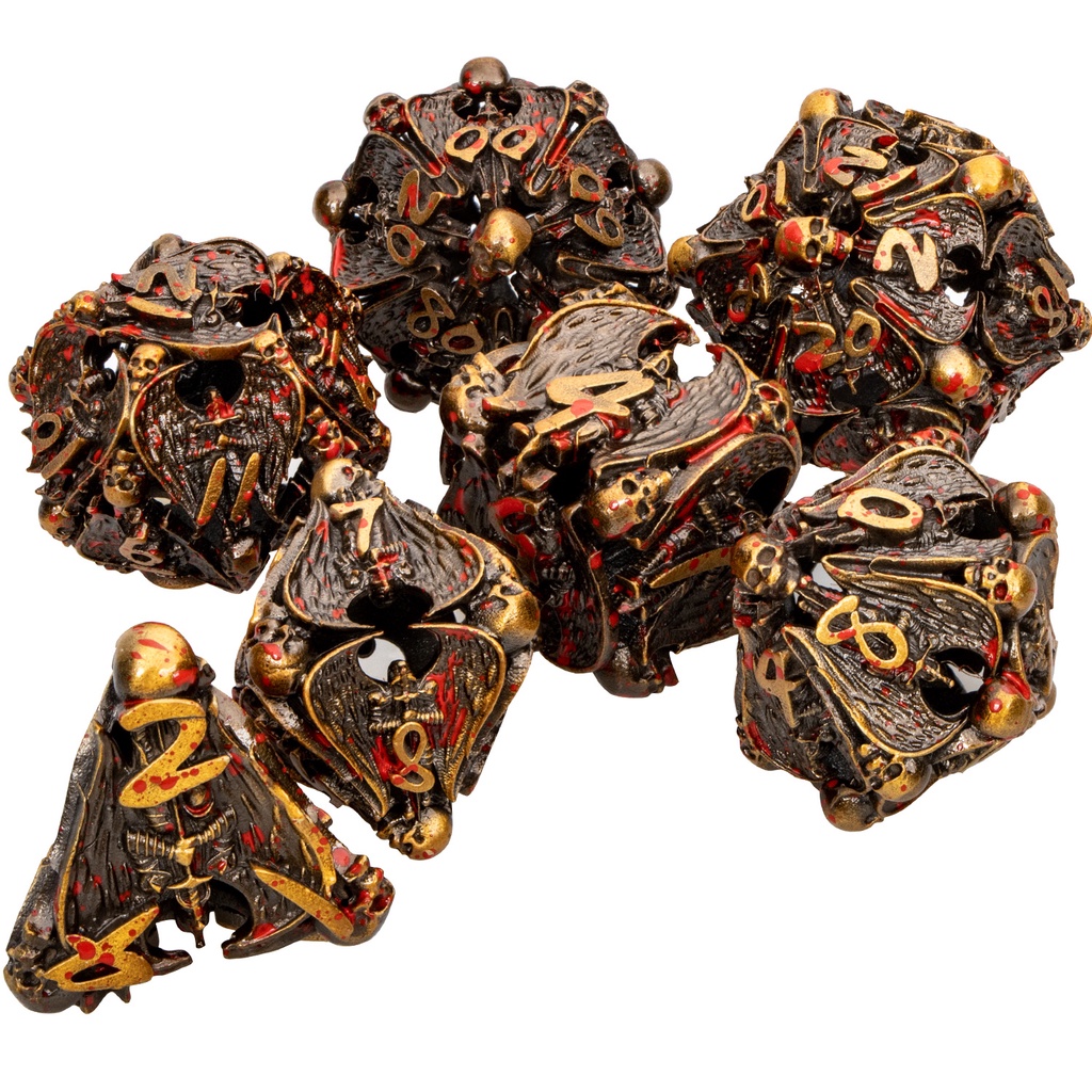Set Di Dadi Per Giochi Fantasy Dungeons & Dragons E RPG Da Tavolo Dicotomia Poliedrale 226446864