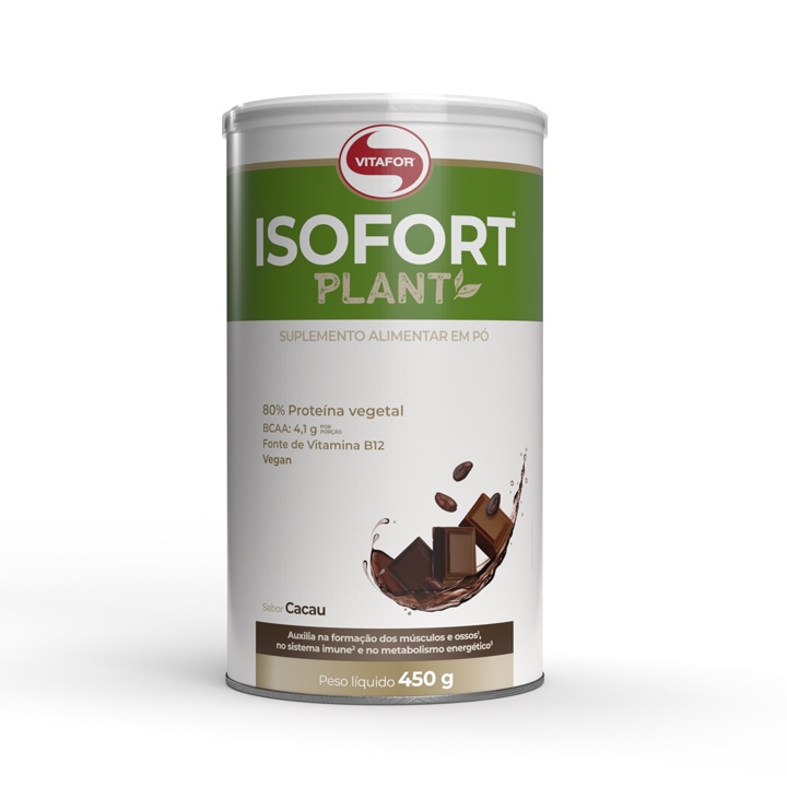 Proteína Vegetal Isolada - Isofort Plant 450g Vitafot - Whey Protein Isolado Vegano (Vegan)