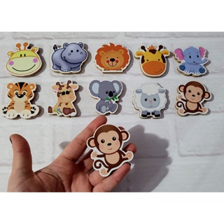 PUXADOR DE GAVETA INFANTIL SAFARI KIT COM 10 PEÇAS em Oferta na Shopee