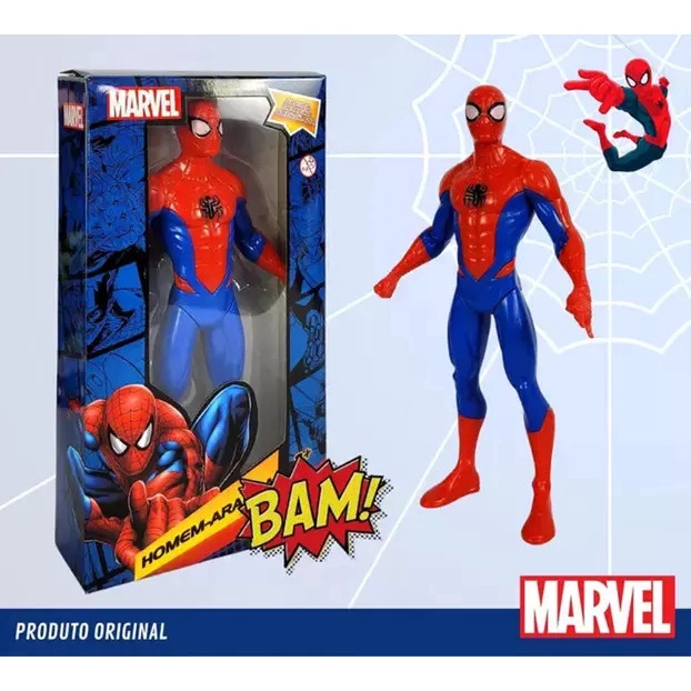 Boneco Homem Aranha Brinquedo Vingadores Articulado Grande Original ...