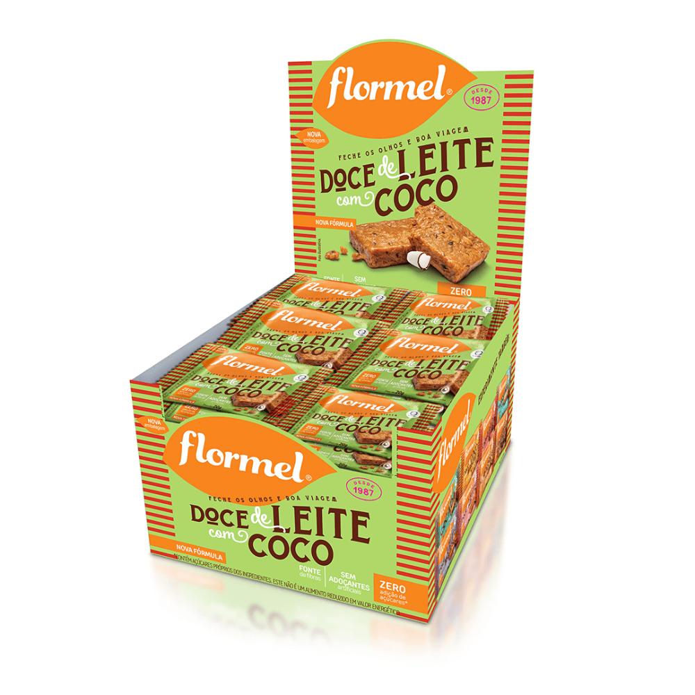 Doce de Leite com Coco Tablete Flormel Zero Açúcar 24UND em Oferta na Shopee