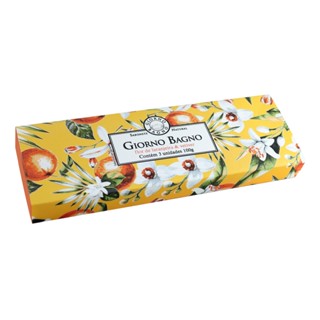Kit Sabonete Em Barra Giorno Flor De Laranjeira Vetiver 3 Unidades