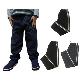 Calça Infantil e Juvenil Tactel Microfibra Tectel lisa e com faixa lateral 4 ao 16