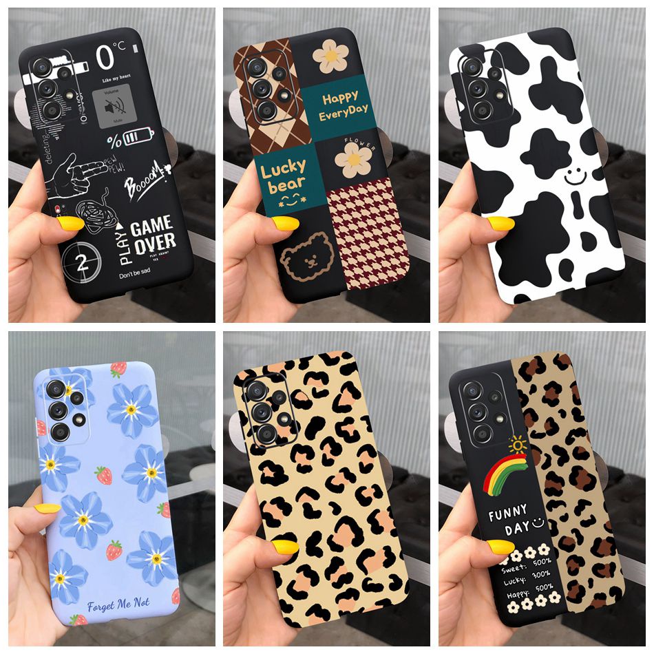 Samsung Galaxy A23 A13 A32 4G Capa De Silicone Macia Para Celular Estampa Adorável SM-A235F A135F A325F Caixa Em TPU