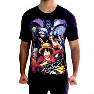 Camiseta Luffy Mugywara One Piece Camisa Rei dos Piratas em Oferta na Shopee