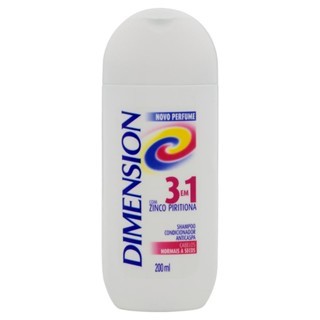 Shampoo 3 em 1 Dimension Cabelos Normais a Secos 200ml