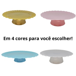 Boleira Redonda 23cm e 29cm - Festas E Decorações - Cores Diversas em Oferta na Shopee