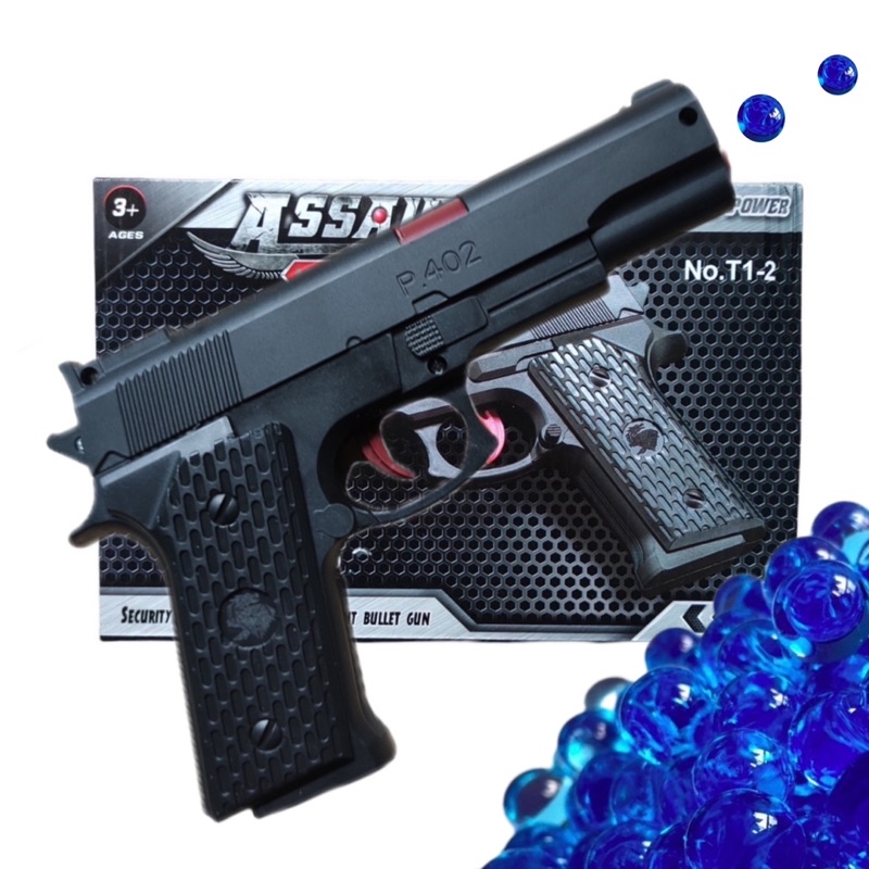 Pistola Airsoft + 800 Bolinha Gel Brinquedo Arminha Spring - Envio Imediato