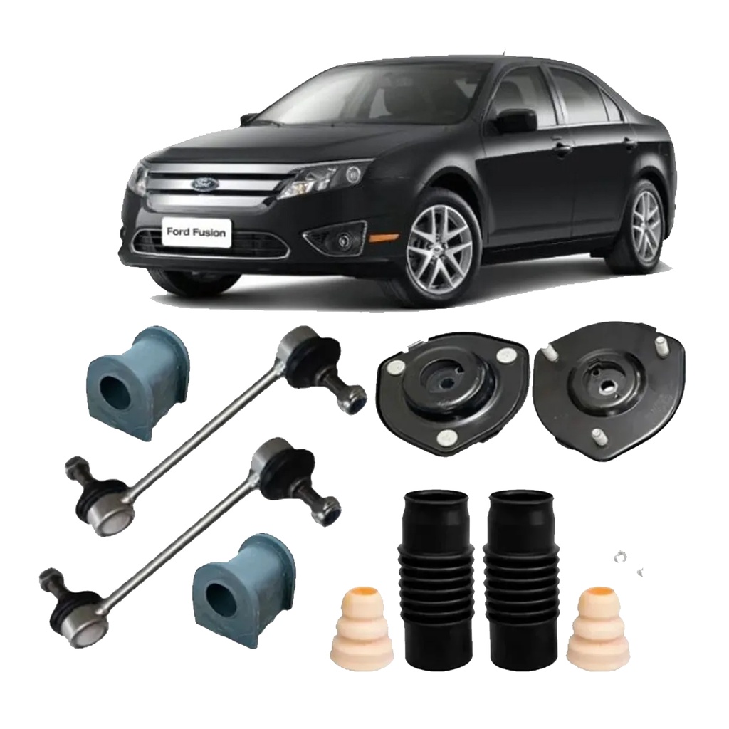 Kit Batentes Dianteiro Coxim Bieleta Bucha Fusion 2008 2009 2010 2011 A 2012