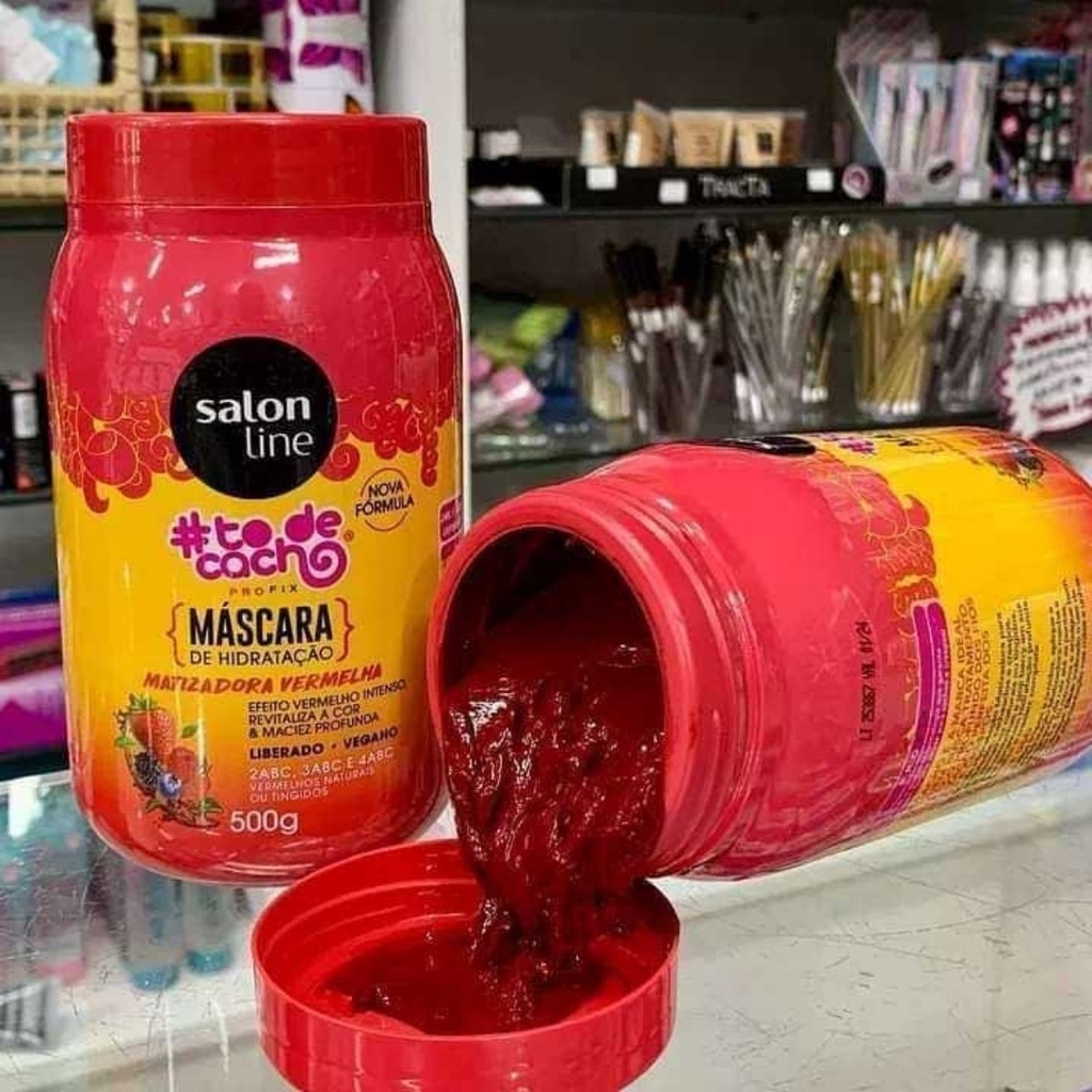 Matizador Vermelho Mascara capilar Maionese Salon Line To De Cacho 500g ...