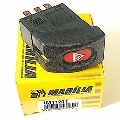 Botão Interruptor Pisca Alerta Corsa Classic Preto Sem Alarme