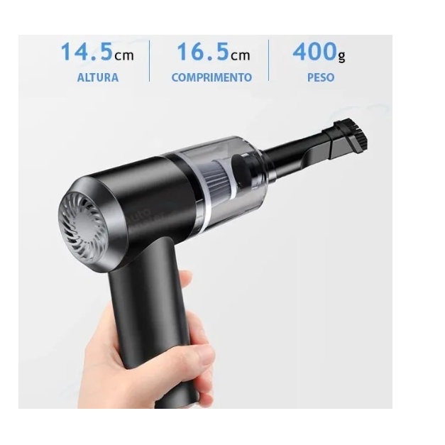 Aspirador Portátil Automotivo Potente Recarregável
