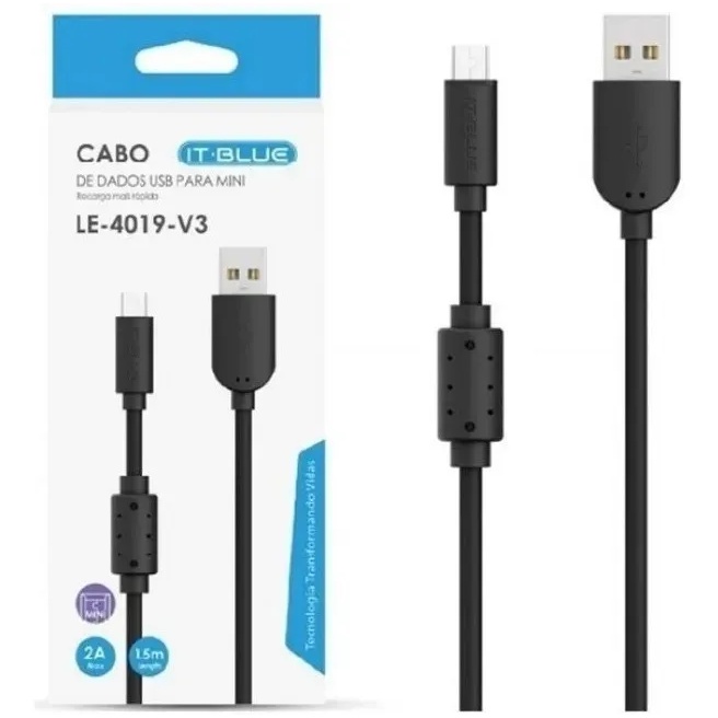 Kit 10 Cabo Usb V3 Mp3 Mp4 Celular Gps Tablet Atacado