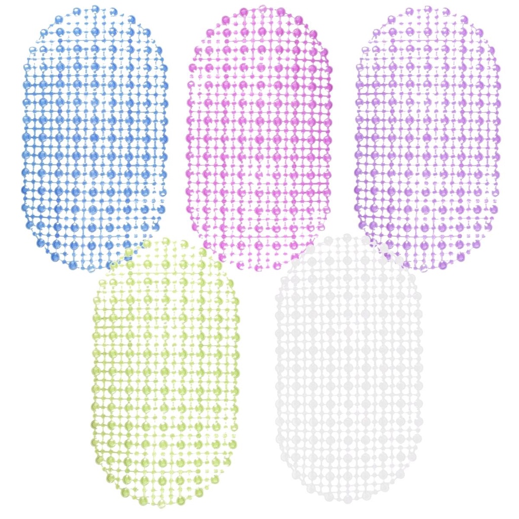 Tapete Pvc Oval Antiderrapante Variação Cores Wellmix