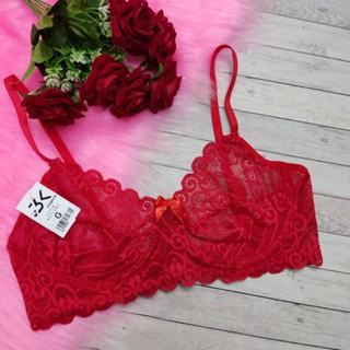kit 3 sutiã de renda PLUS SIZE sem bojo com aro de metal lingerie sutian SEM FORRO (KIT 3 kaylane)