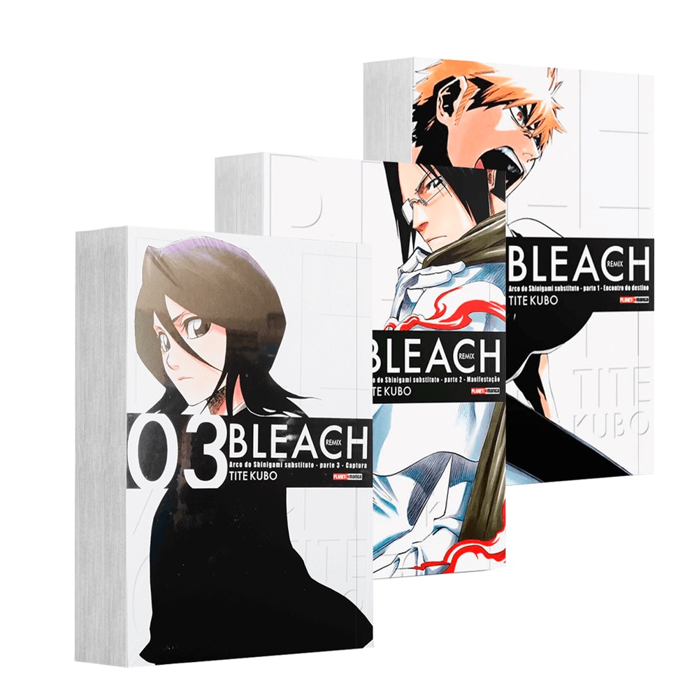 Mangá - Pack Bleach Remix - 01 a 03 - Novo/Lacrado
