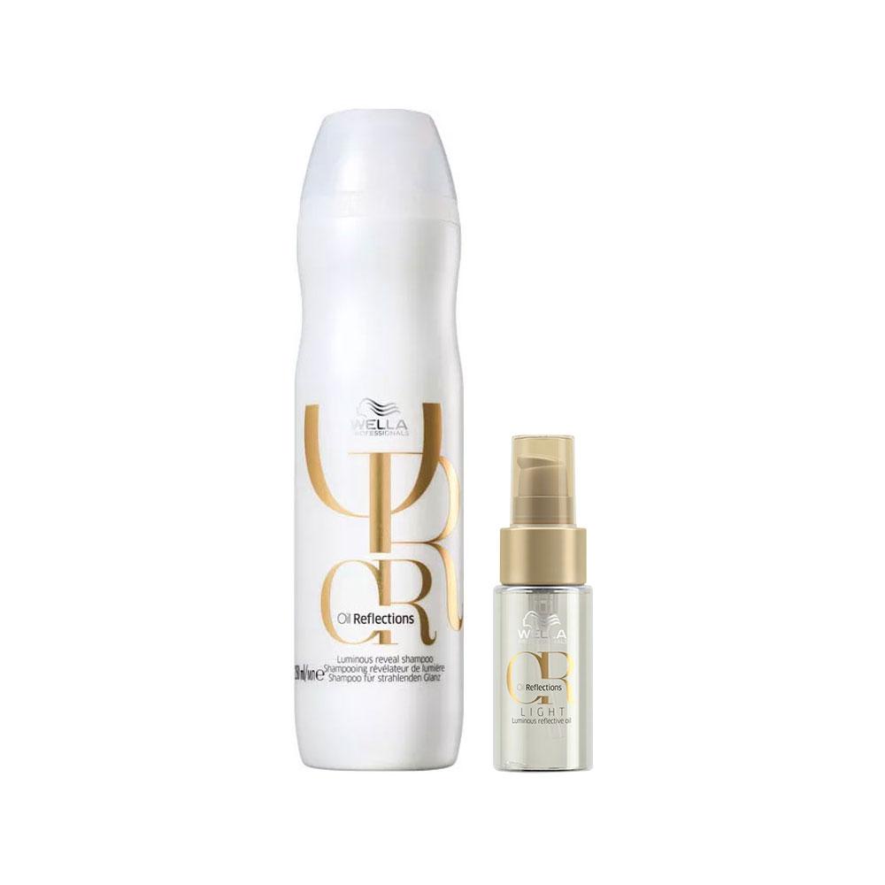 Kit Wella Oil Reflections - Shampoo e Óleo Light