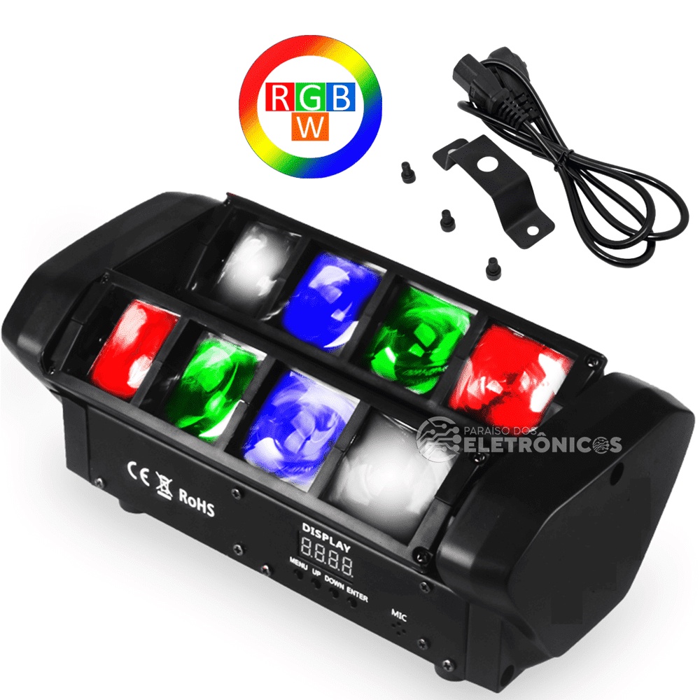 Moving Laser RGBW Strobo Jogo De Luz iluminação para festa 60W JL808