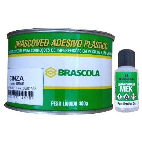 Massa Plástica Branca 400gr - Brascola em Oferta na Shopee