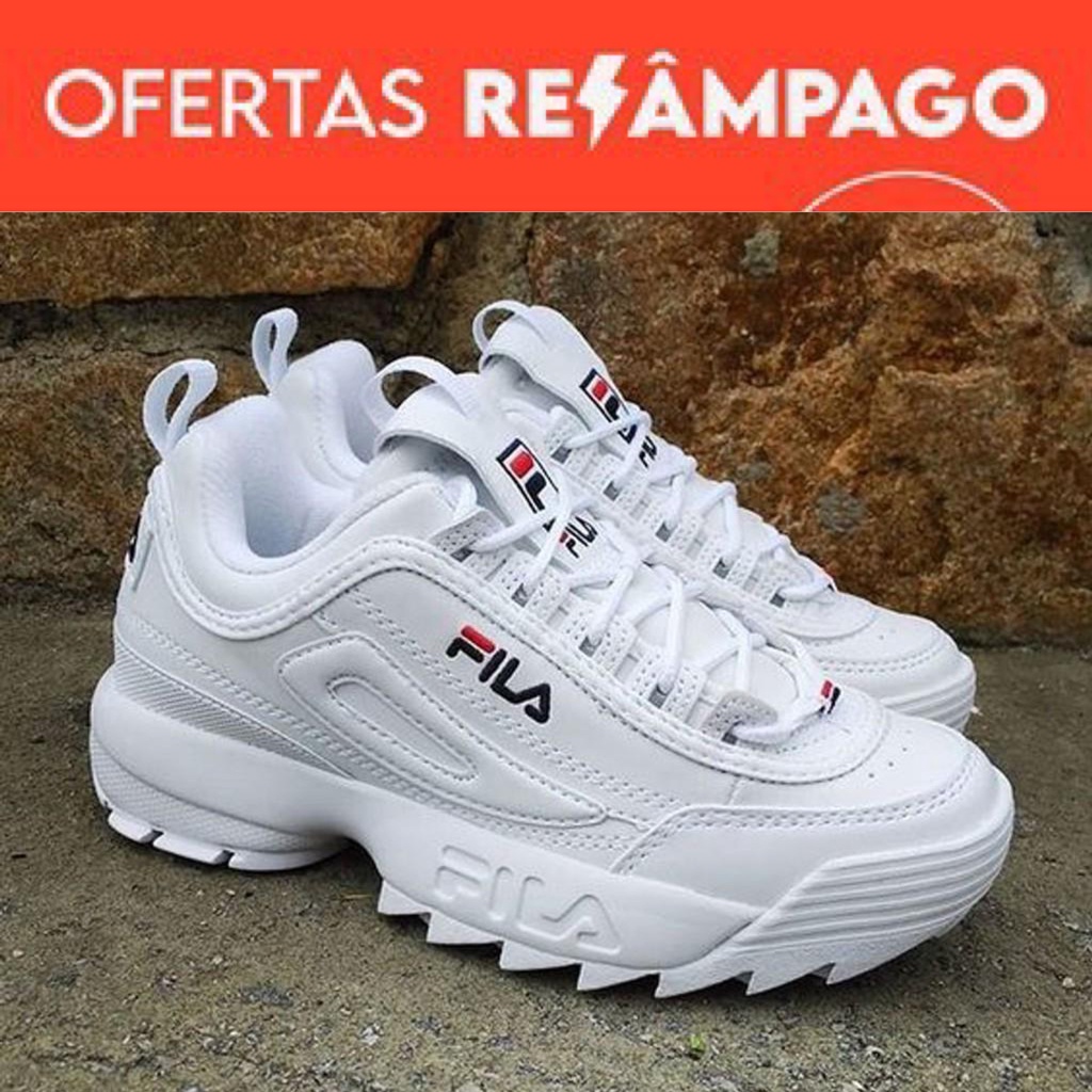 Tênis fila store disruptor branco feminino