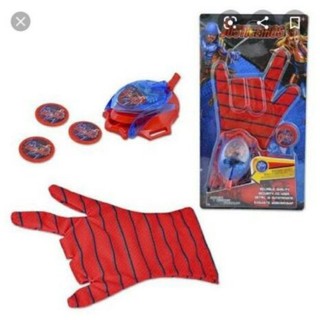 Luva Lança Discos Homem Aranha C/Luz E Som spider man