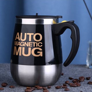 400 Ml Mistura De Leite Café,Caneca Magnética De Aço Inoxidável Criativa Automática,Caneca Mixer Automatico