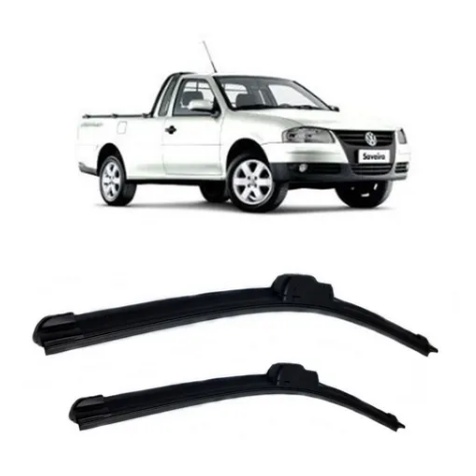 Par Palhetas Limpador De Parabrisa Dianteiro Para Volkswagen Saveiro G3 / G4 2000 Até 2010 em Oferta na Shopee