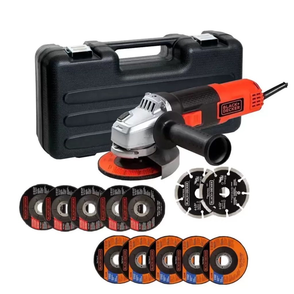 ESMERILHADEIRA ANGULAR G-720K12 4.1/2" 220V C/ MALETA BD