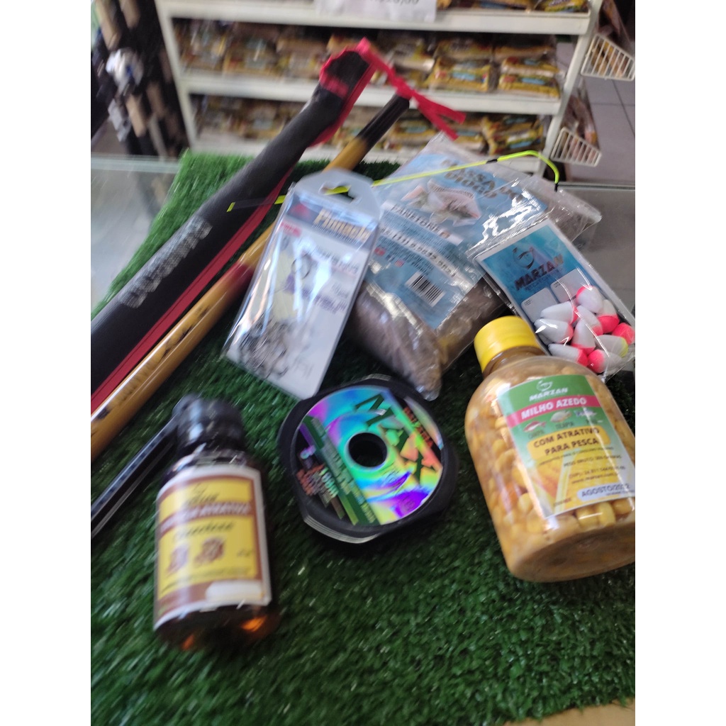 kit completo de pesca completo tilápia pescador Sambura 1.20