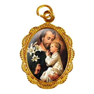 Kit Medalhas de Alumínio São José Dourado - Mod.1 em Oferta na Shopee